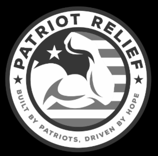 PATRIOT RELIEF BUILT BY PATRIOTS, DRIVEN BY HOPE logo