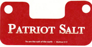 PATRIOT SALT YE ARE THE SALT OF THE EARTH - MATTHEW 5:13 logo