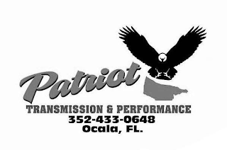 PATRIOT TRANSMISSION & PERFORMANCE 352-433-0648 OCALA, FL. logo