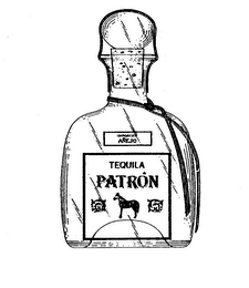 PATRON TEQUILA IMPORTED ANEJO logo
