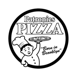 PATRONIES PIZZA "BORN IN BROOKLYN" logo