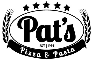 PAT'S PIZZA & PASTA EST | 1974 logo
