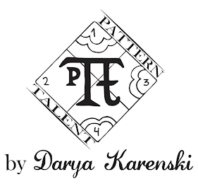 PATTERN TALENT BY DARYA KARENSKI PTT 1 2 3 4 logo