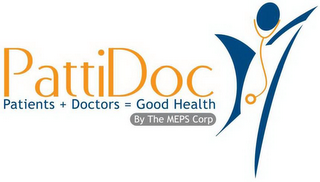 PATTIDOC PATIENTS + DOCTORS = GOOD HEALTH BY THE MEPS CORP logo