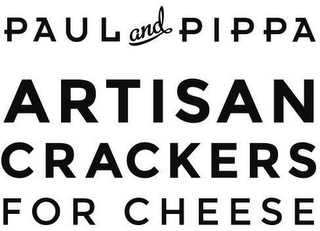 PAUL AND PIPPA ARTISAN CRACKERS FOR CHEESE logo