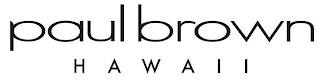 PAUL BROWN HAWAII logo