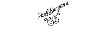 PAUL BUNYAN'S "66." logo