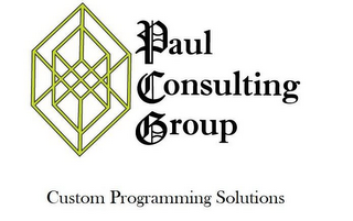 PAUL CONSULTING GROUP CUSTOM PROGRAMMING SOLUTIONS logo