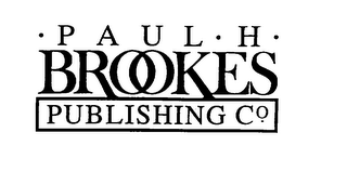 PAUL H. BROOKES PUBLISHING CO. logo