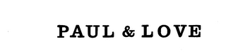 PAUL & LOVE logo