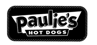 PAULIE'S HOT DOGS logo