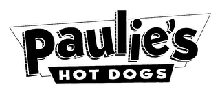 PAULIE'S HOT DOGS logo