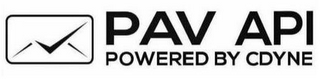 PAV API POWERED BY CDYNE
