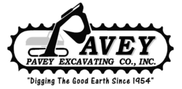 PAVEY PAVEY EXCAVATING CO., INC. "DIGGING THE GOOD EARTH SINCE 1954" logo