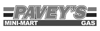 PAVEY'S MINI-MART GAS logo
