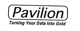 PAVILION TURNING YOUR DATA INTO GOLD logo