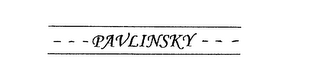 PAVLINSKY logo