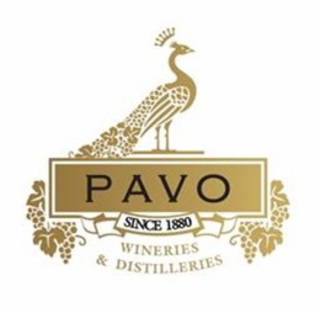 PAVO SINCE 1880 WINERIES & DISTILLERIES logo
