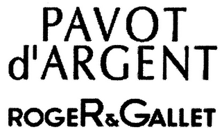 PAVOT D'ARGENT ROGER & GALLET logo