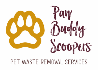 PAW BUDDY SCOOPERS PET WASTE REMOVAL SERVICES logo
