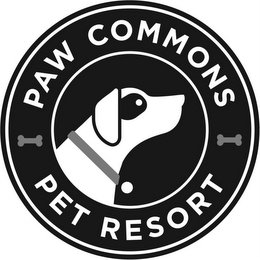 PAW COMMONS PET RESORT logo