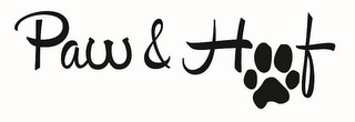 PAW & HOOF logo
