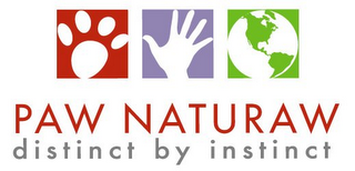 PAW NATURAW DISTINCT BY INSTINCT logo