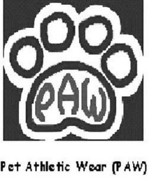 PAW PET ATHLETIC WEAR (PAW) logo