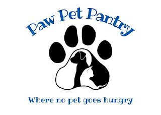 PAW PET PANTRY WHERE NO PET GOES HUNGRY logo