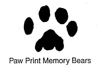 PAW PRINT MEMORY BEARS logo