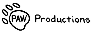 PAW PRODUCTIONS logo