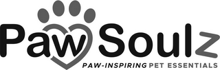 PAW SOULZ PAW-INSPIRING PET ESSENTIALS logo