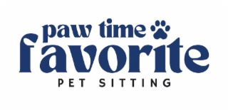 PAW TIME FAVORITE PET SITTING logo