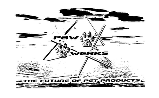PAW WERKS THE FUTURE OF PET PRODUCTS logo
