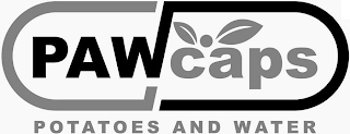 PAWCAPS POTATOES AND WATER logo