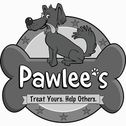 PAWLEE'S TREAT YOURS. HELP OTHERS. logo