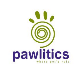 PAWLITICS WHERE PET'S RULE logo