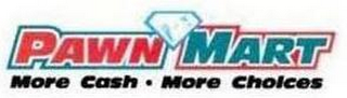 PAWN MART MORE CASH MORE CHOICES logo