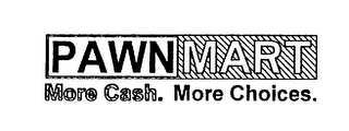 PAWNMART MORE CASH. MORE CHOICES. logo