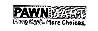 PAWNMART MORE CASH. MORE CHOICES. logo