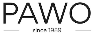 PAWO SINCE 1989 logo