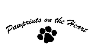 PAWPRINTS ON THE HEART logo