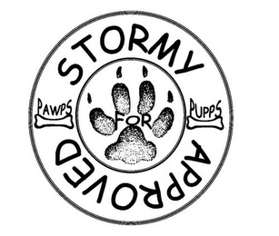 PAWPS FOR PUPPS STORMY APPROVED logo