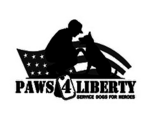 PAWS 4 LIBERTY SERVICE DOGS FOR HEROES logo