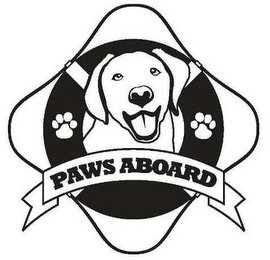 PAWS ABOARD logo