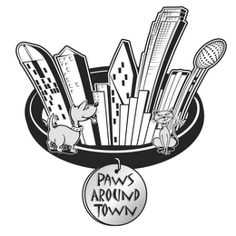 PAWS AROUND TOWN logo