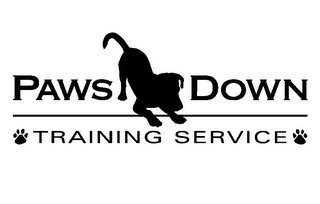 PAWS DOWN TRAINING SERVICE logo