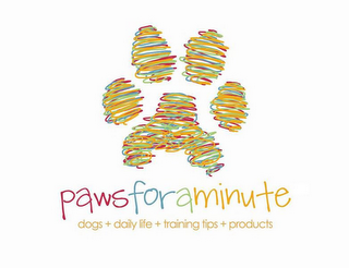 PAWS FOR A MINUTE DOGS + DAILY LIFE + TRAINING TIPS + PRODUCTS logo