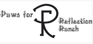 PAWS FOR REFLECTION RANCH PFR logo