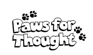 PAWS FOR THOUGHT logo